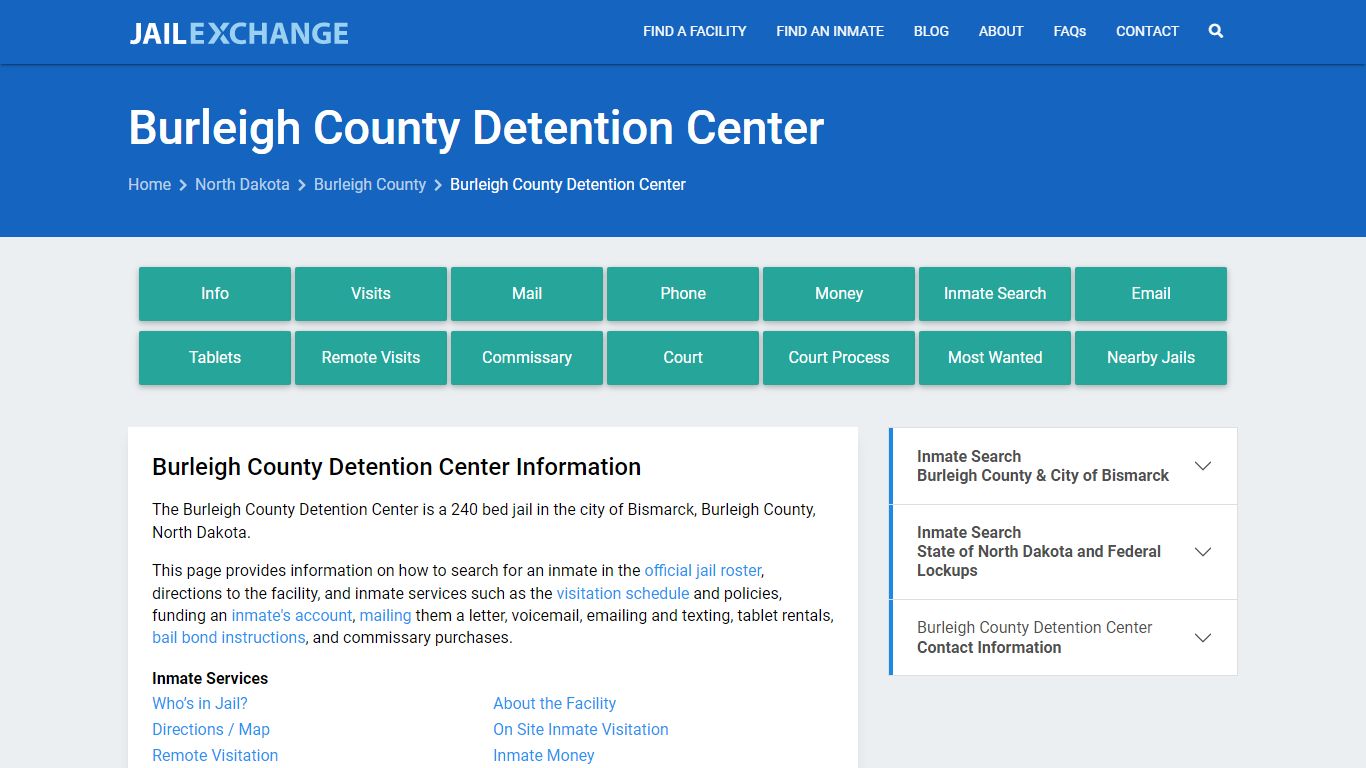 Burleigh County Detention Center - Jail Exchange
